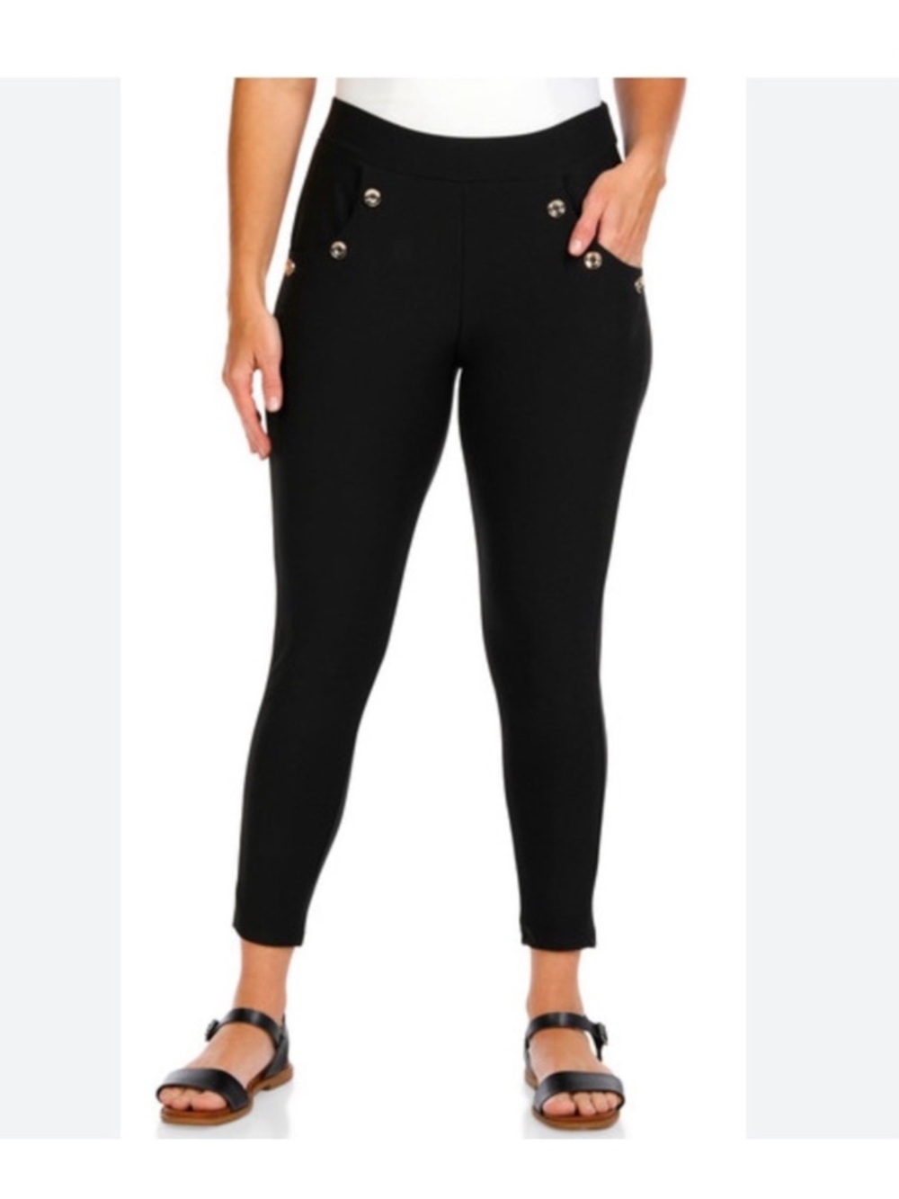 Maze pull on ankle cropped black pant Woman’s size 1X - Picture 10 of 16